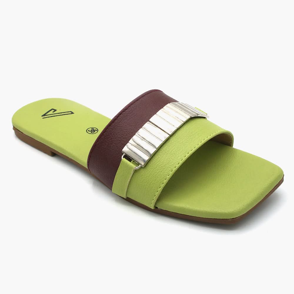 Women's Slipper - Green, Women Slippers, Chase Value, Chase Value