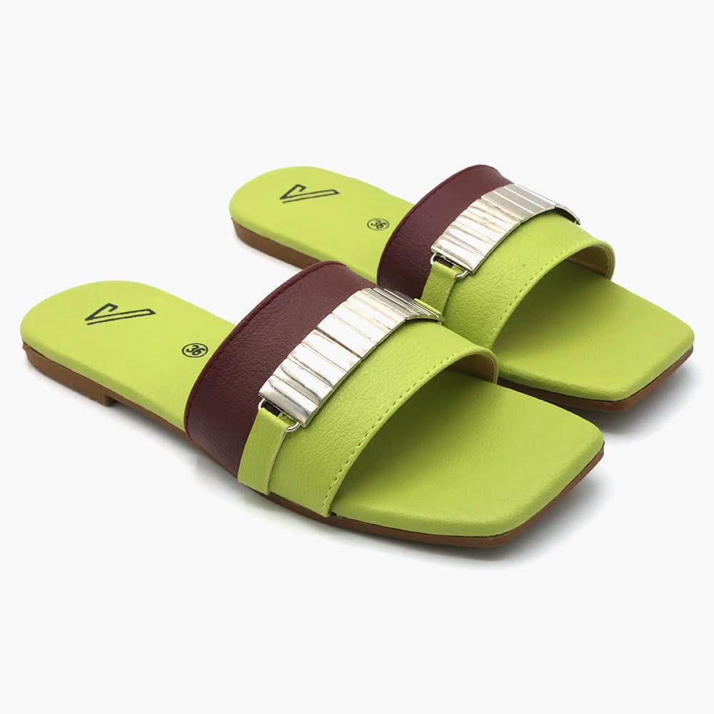 Women's Slipper - Green, Women Slippers, Chase Value, Chase Value