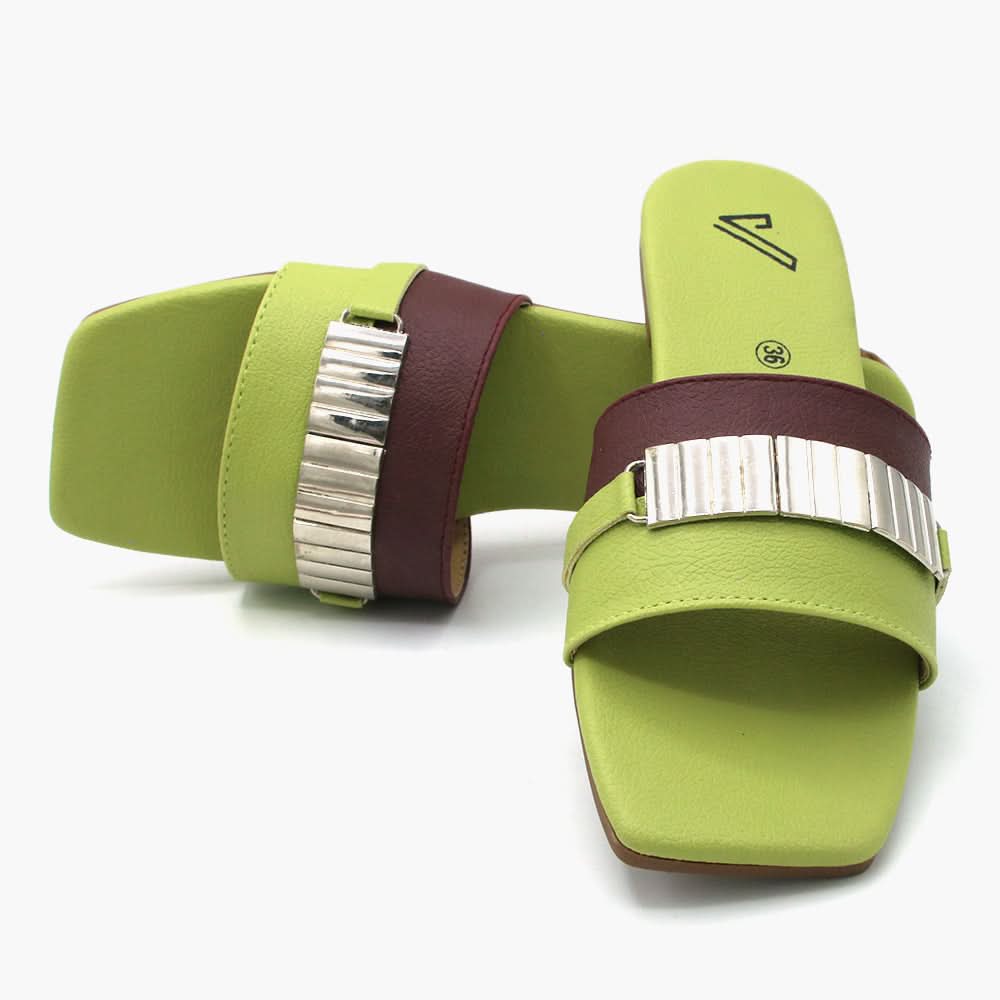 Women's Slipper - Green, Women Slippers, Chase Value, Chase Value