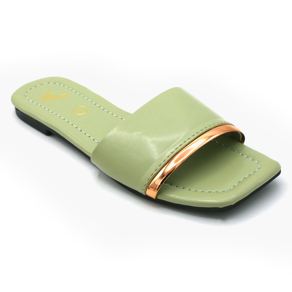 Girls Slipper - Green, Girls Slippers, Chase Value, Chase Value