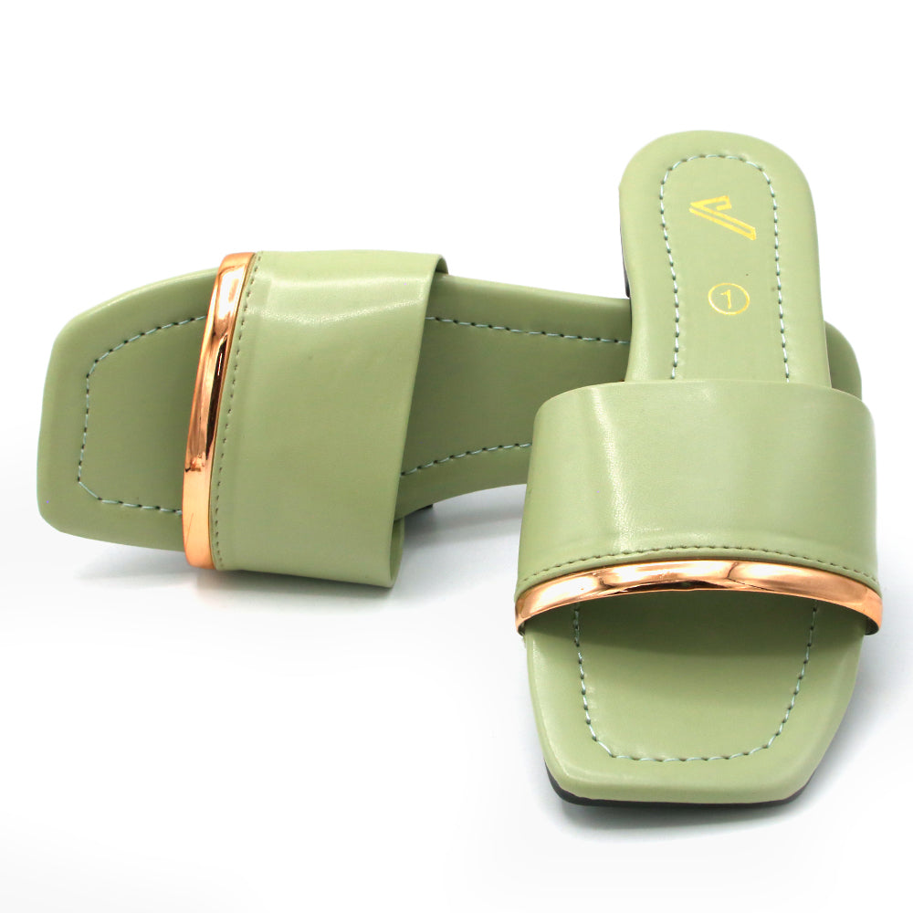 Girls Slipper - Green, Girls Slippers, Chase Value, Chase Value