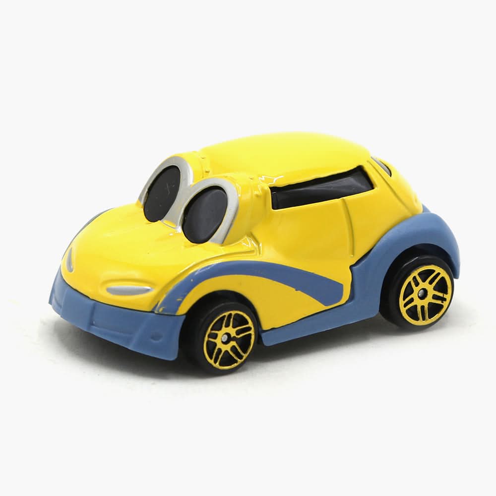 Minions Alloy Car Toy - Yellow, Non-Remote Control, Chase Value, Chase Value
