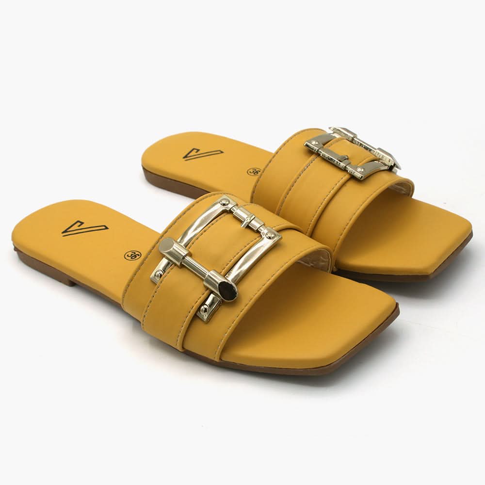 Women's Slipper - Yellow, Women Slippers, Chase Value, Chase Value