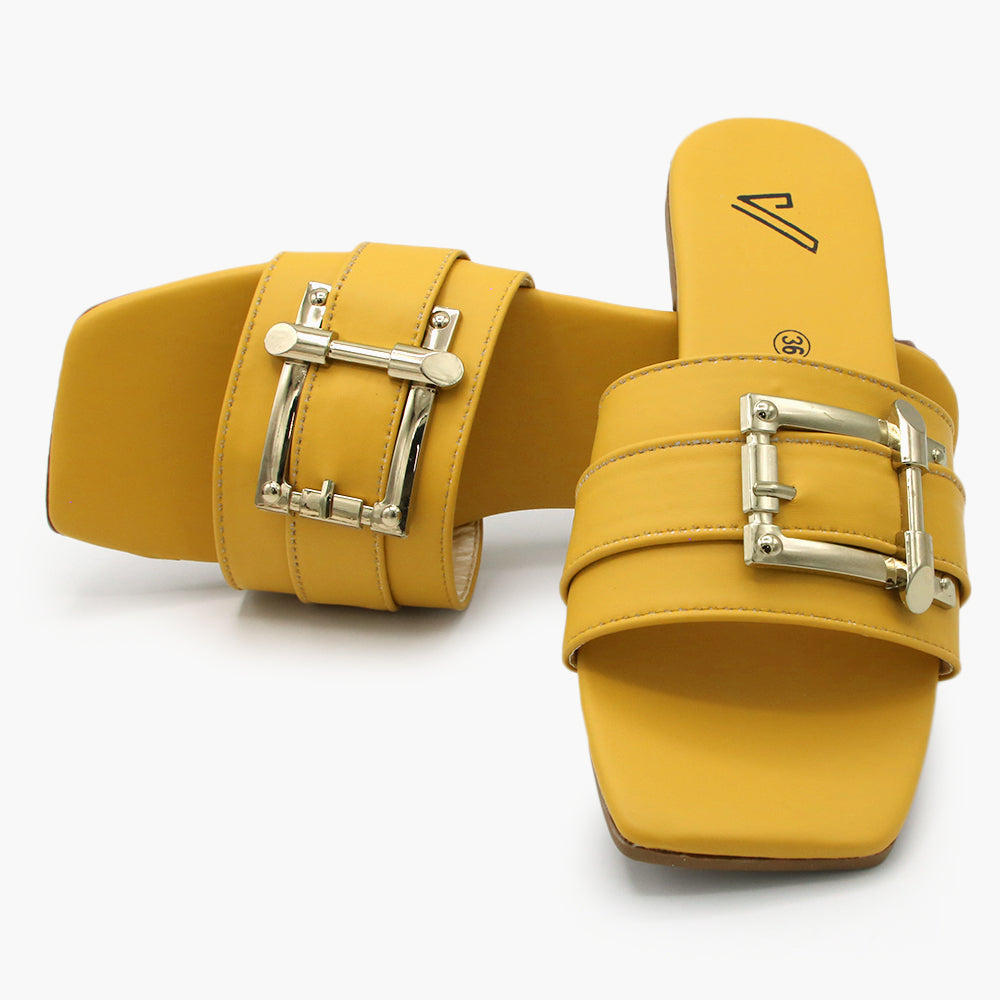 Women's Slipper - Yellow, Women Slippers, Chase Value, Chase Value
