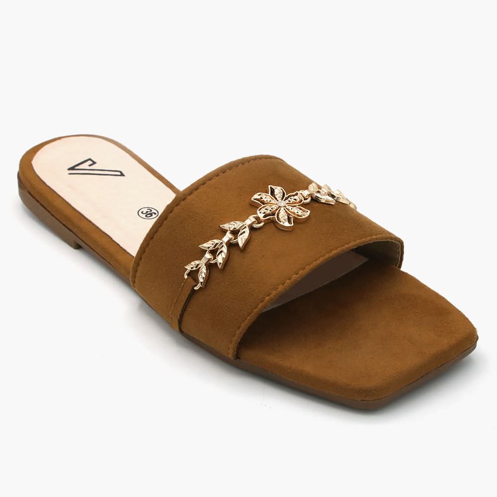 Women's Slipper - Brown, Women Slippers, Chase Value, Chase Value