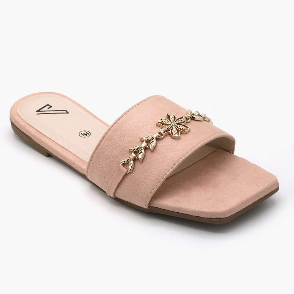 Women's Slipper - Peach, Women Slippers, Chase Value, Chase Value