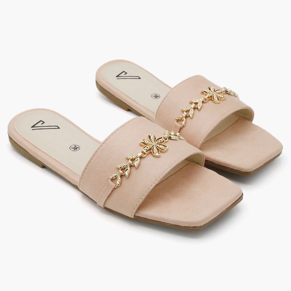 Women's Slipper - Peach, Women Slippers, Chase Value, Chase Value
