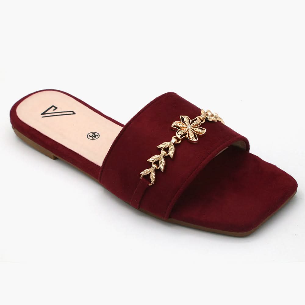Women's Slipper - Maroon, Women Slippers, Chase Value, Chase Value