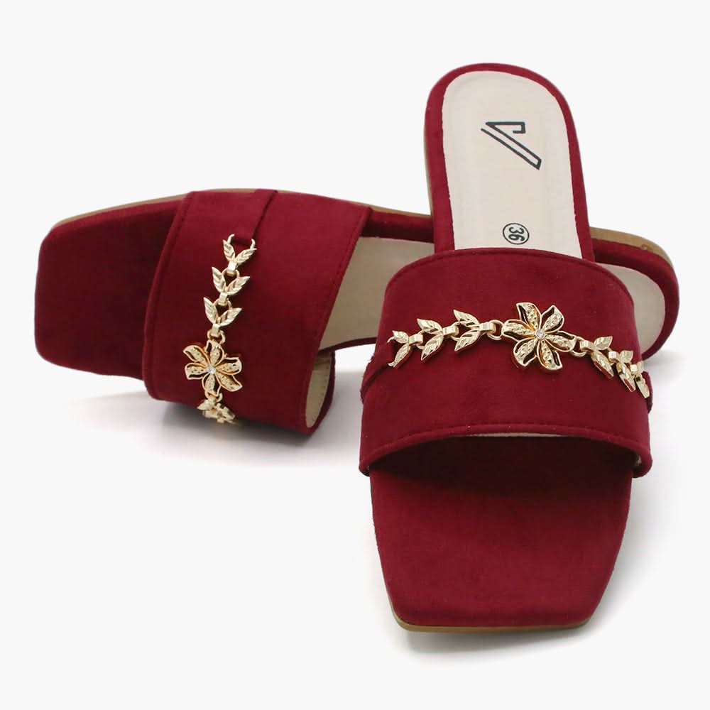 Women's Slipper - Maroon, Women Slippers, Chase Value, Chase Value