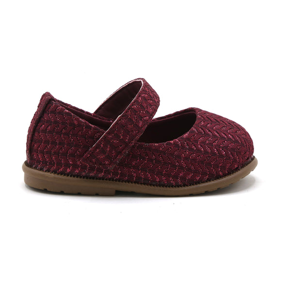 Girls Pumps - Maroon