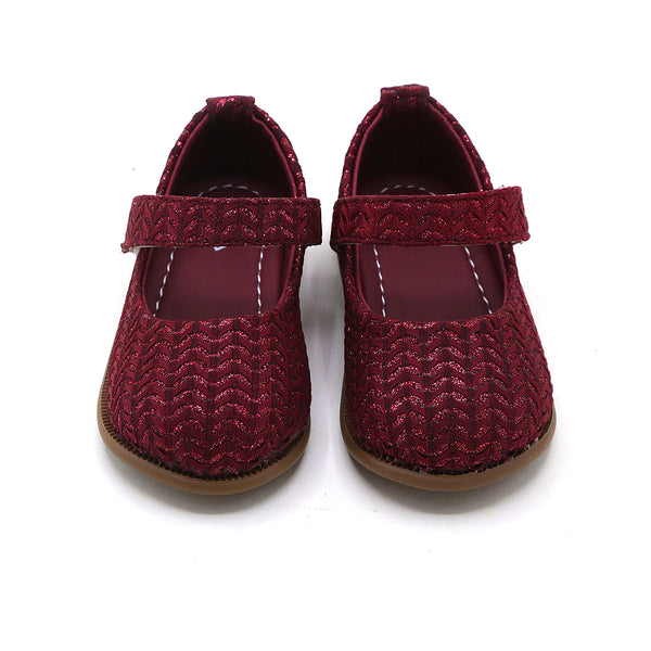 Girls Pumps - Maroon