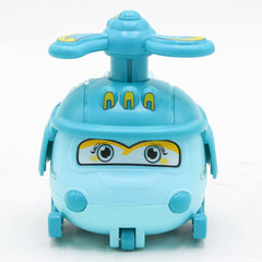 Cartoon Aircraft Toy - Cyan, Non-Remote Control, Chase Value, Chase Value