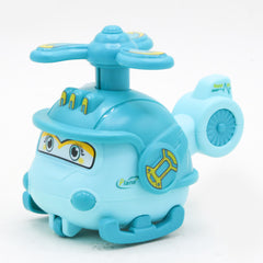 Cartoon Aircraft Toy - Cyan, Non-Remote Control, Chase Value, Chase Value