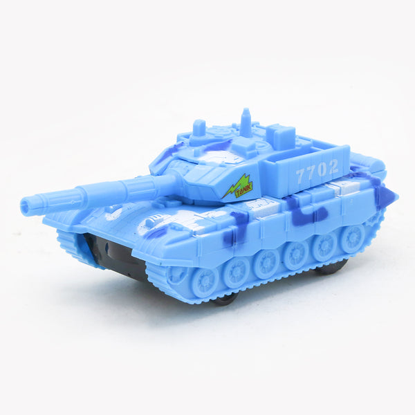 Friction Tank with Light Toy - Blue, Non-Remote Control, Chase Value, Chase Value