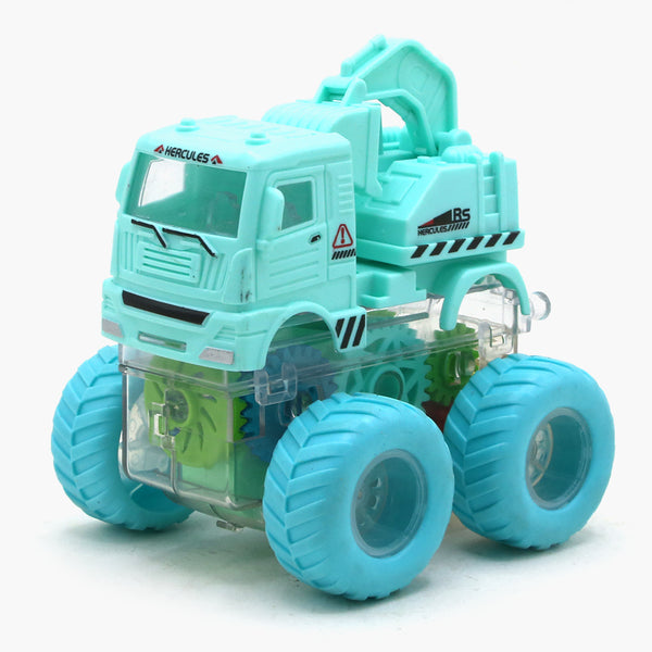 Colorful Gear Vehicle Toy - Cyan, Non-Remote Control, Chase Value, Chase Value