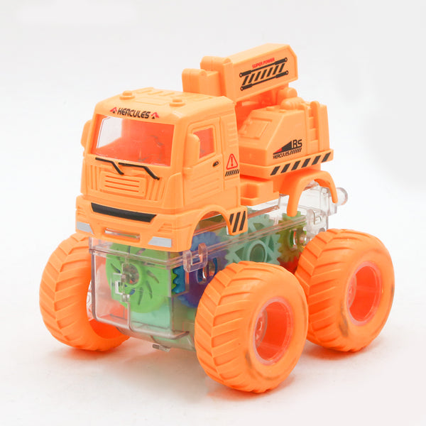 Colorful Gear Vehicle Toy - Orange, Non-Remote Control, Chase Value, Chase Value