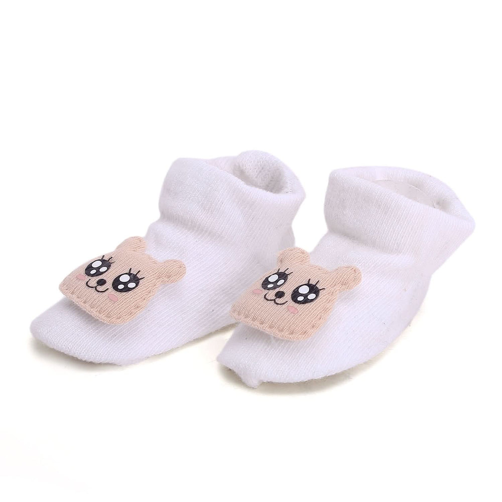 Cartier's Booties Nets - White, Newborn Caps, Shoes & Socks, Chase Value, Chase Value