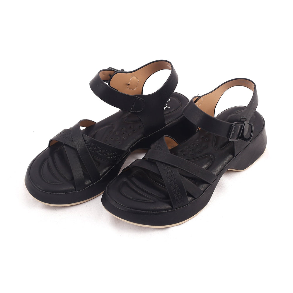 Eminent Women's Softy Sandal - Black, Women Sandals, Eminent, Chase Value