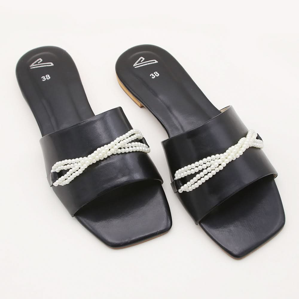 Women's Slipper - Black, Women Slipper, Chase Value, Chase Value
