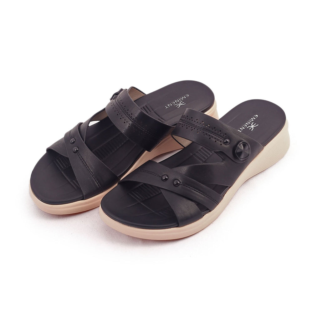 Eminent Women's Softy Slipper - Black, Women Slippers, Eminent, Chase Value