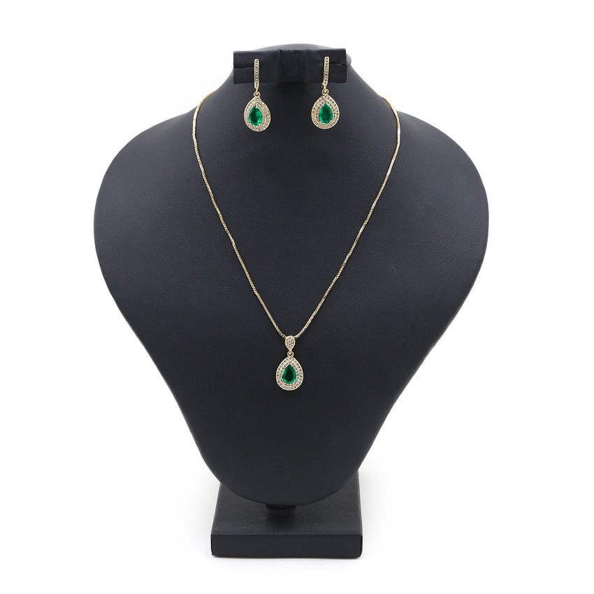 Women's Locket Set - Green