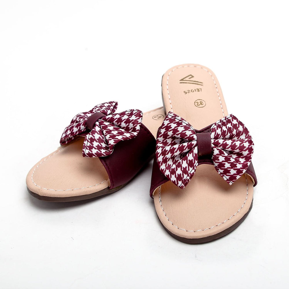 Girls Slipper - Maroon, Girls Slipper, Chase Value, Chase Value