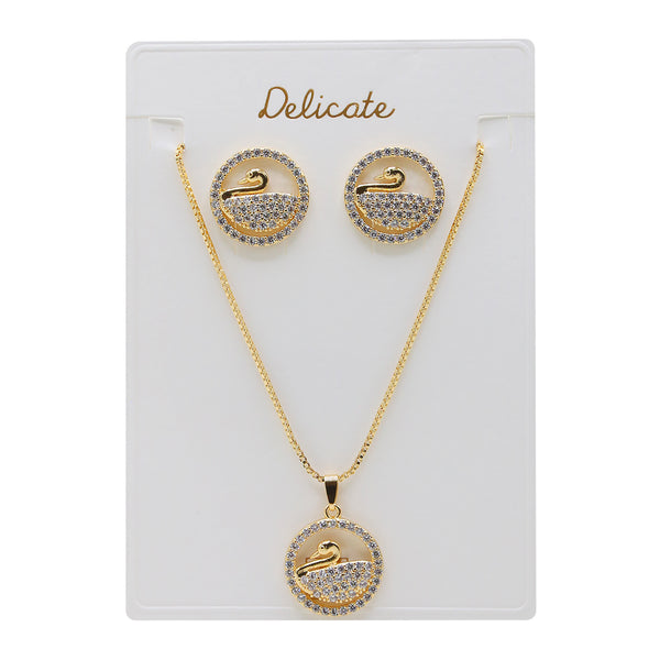 Women's Locket Set - Golden