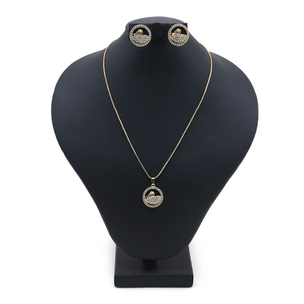 Women's Locket Set - Golden