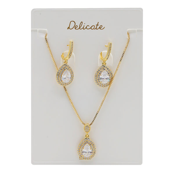 Women's Locket Set - Golden