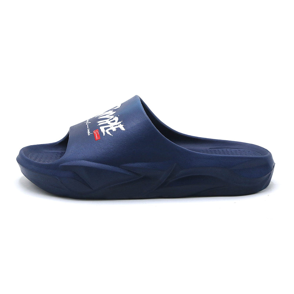 Slip on Open Toe Slider - Navy Blue, Men's Slippers, Chase Value, Chase Value