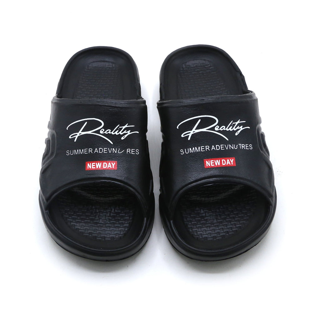 Boys Slider - Black, Boys Slippers, Chase Value, Chase Value
