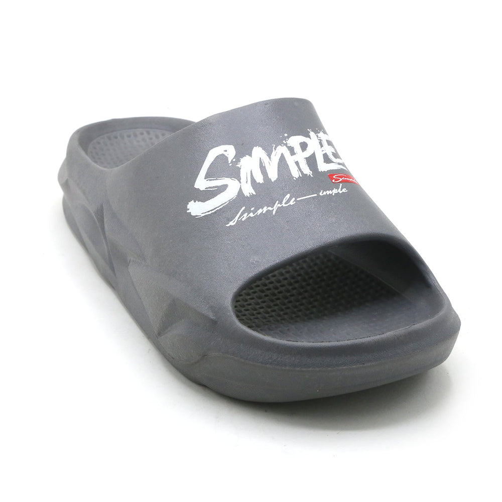 Slip on Open Toe Slider - Grey, Men's Slippers, Chase Value, Chase Value