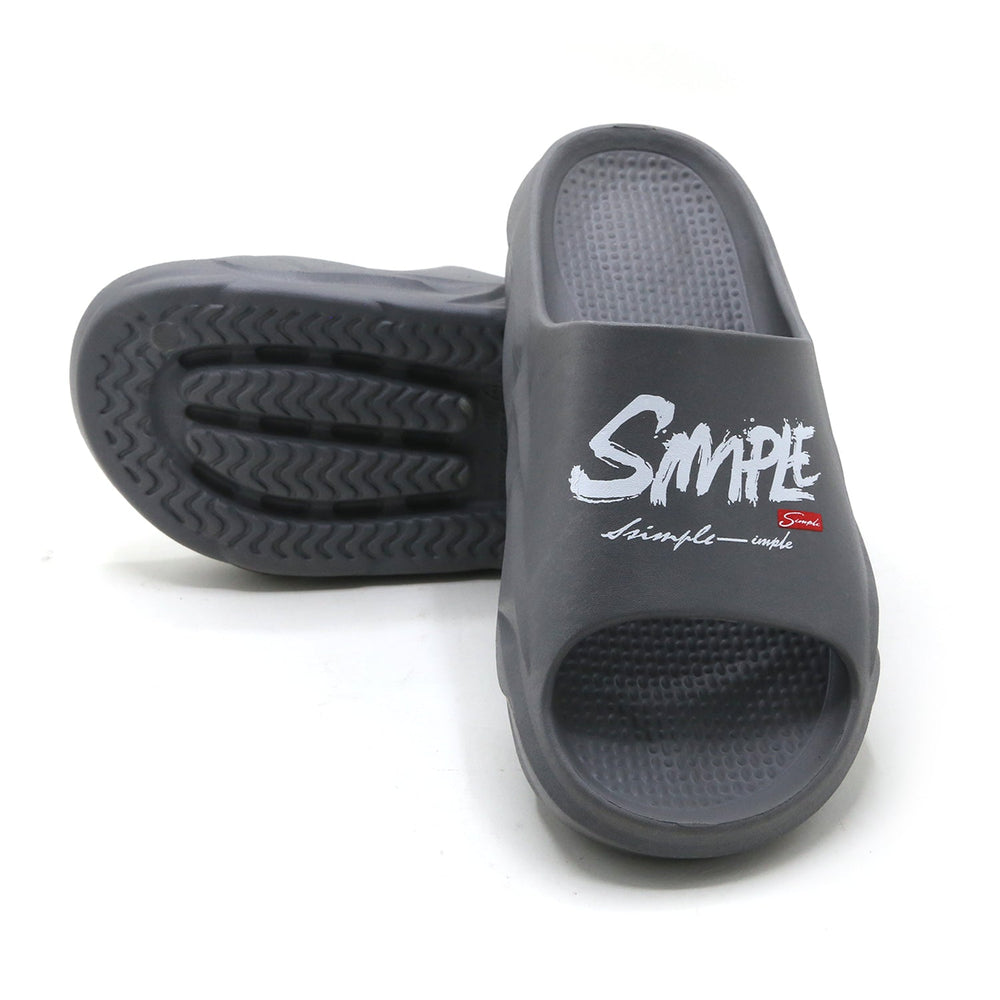 Slip on Open Toe Slider - Grey, Men's Slippers, Chase Value, Chase Value