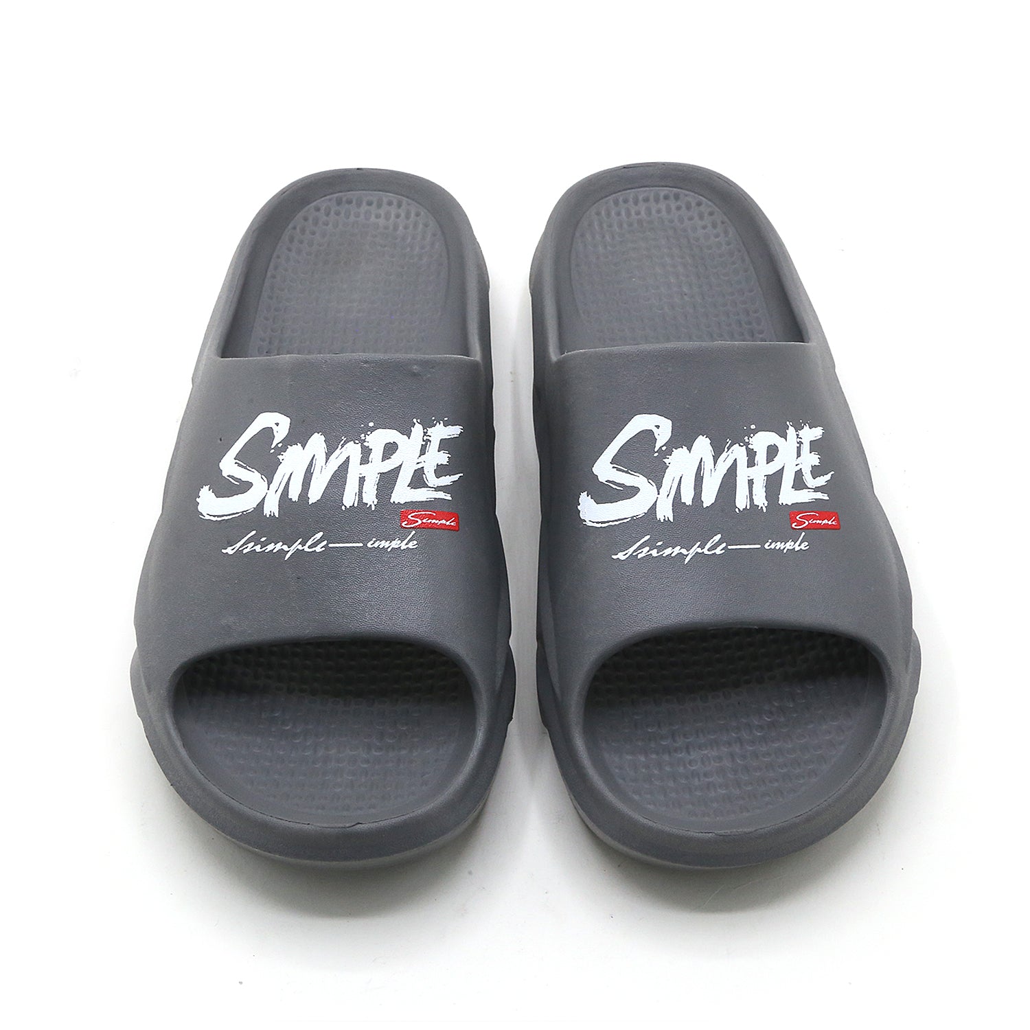 Slip on Open Toe Slider - Grey, Men's Slippers, Chase Value, Chase Value