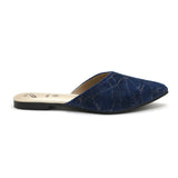 Valuable Women's Backless Pump - Navy Blue, Women Backless Pumps, Chase Value, Chase Value