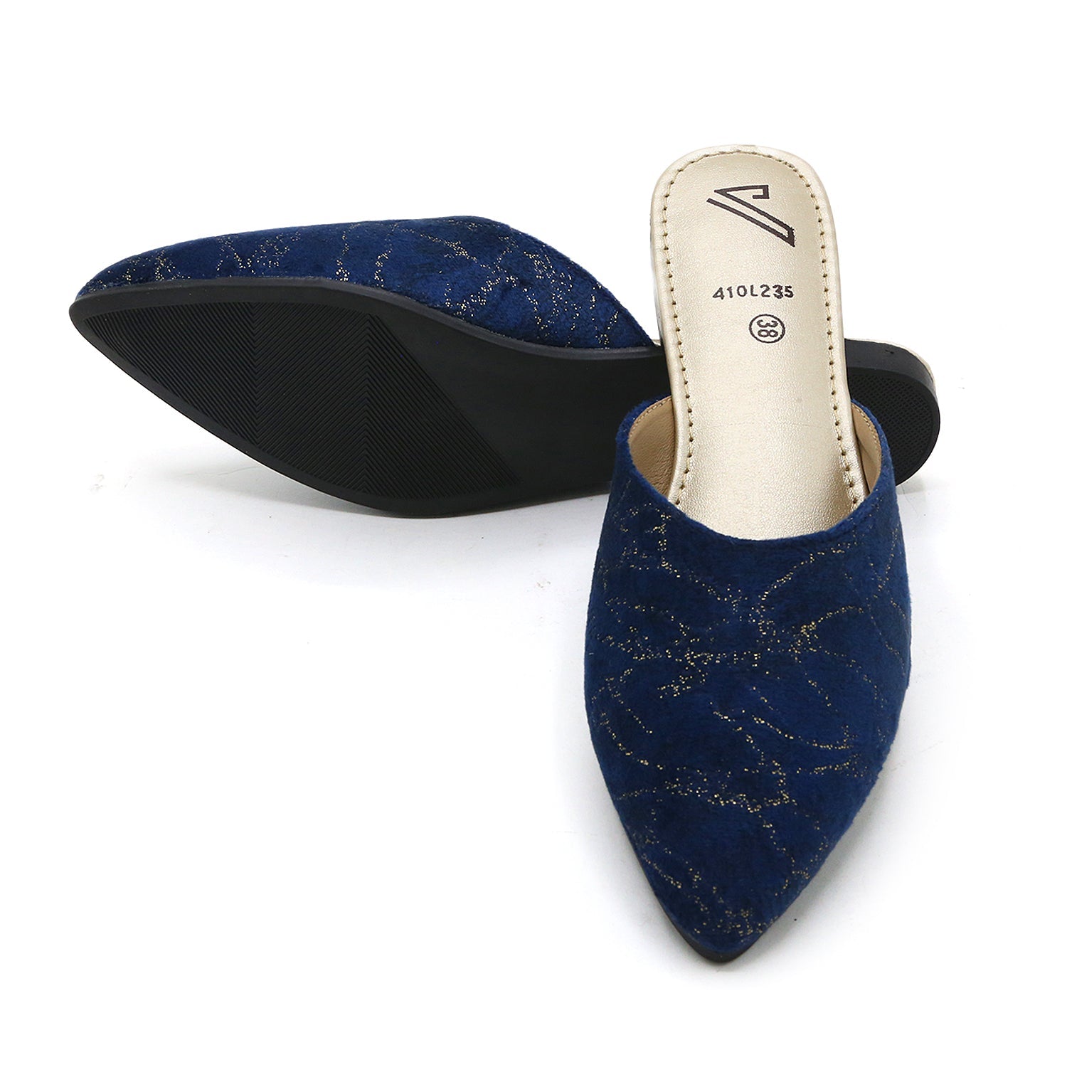 Valuable Women's Backless Pump - Navy Blue, Women Backless Pumps, Chase Value, Chase Value