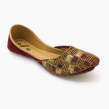 Women's Khussa - Maroon, Women Pumps, Chase Value, Chase Value