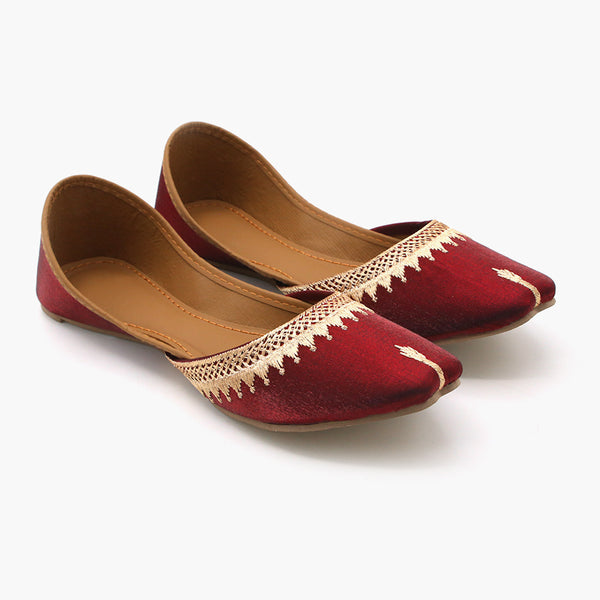 Women's Khussa - Maroon, Women Pumps, Chase Value, Chase Value