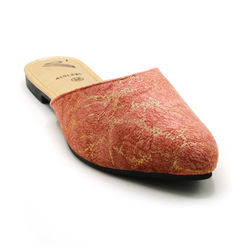 Valuable Women's Backless Pump - Peach, Women Backless Pumps, Chase Value, Chase Value