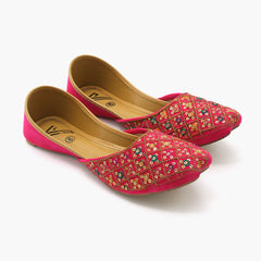 Women's Khussa - Pink, Women Pumps, Chase Value, Chase Value