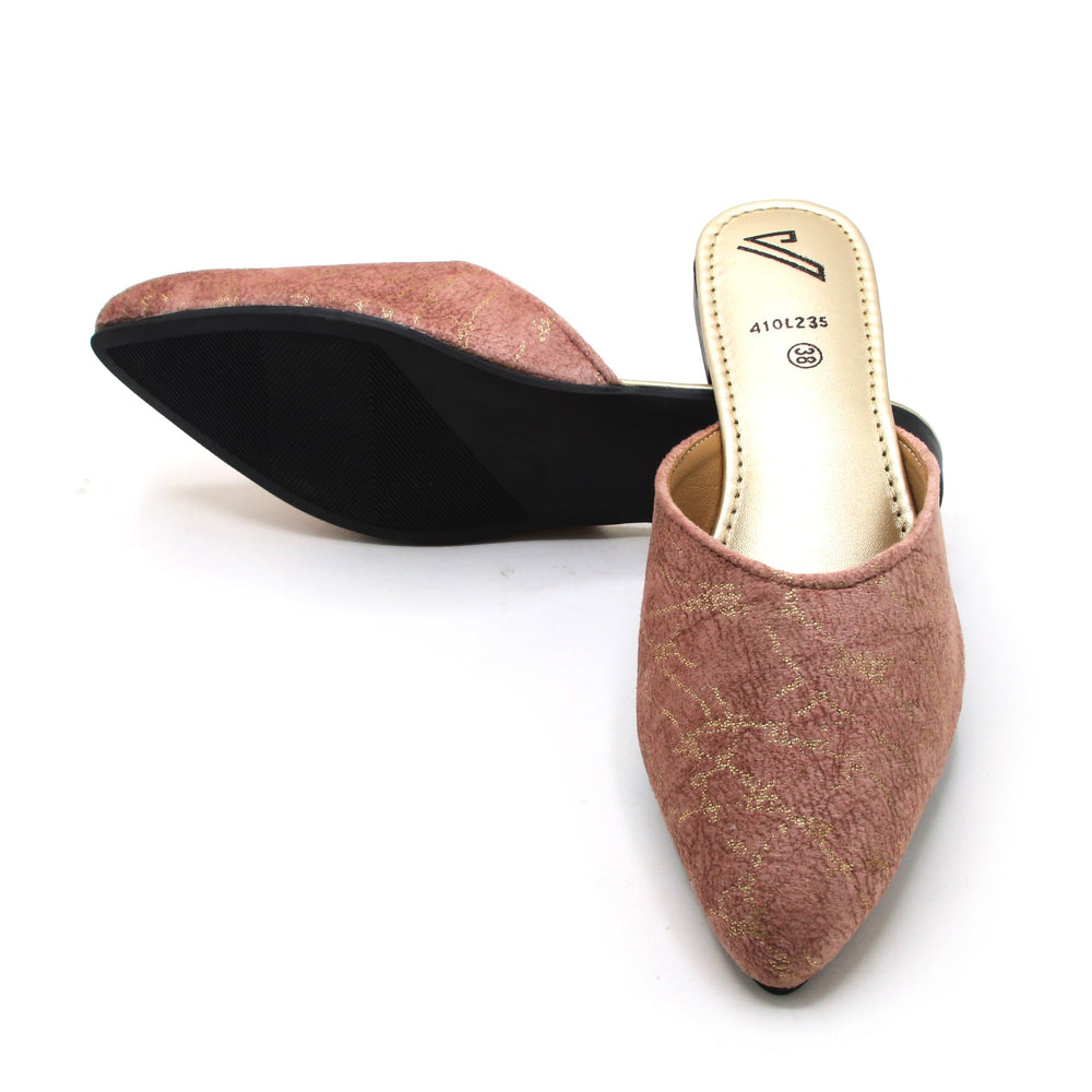 Valuable Women's Backless Pump - Peach, Women Backless Pumps, Chase Value, Chase Value