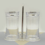 Acrylic Salt & Papper Set 2Pc - White & Silver, Spice Boxes, Chase Value, Chase Value
