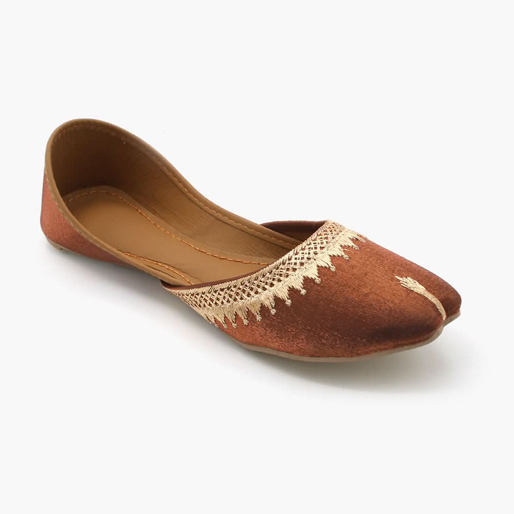 Women's Khussa - Copper, Women Pumps, Chase Value, Chase Value