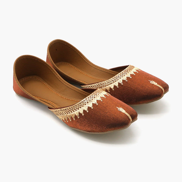 Women's Khussa - Copper, Women Pumps, Chase Value, Chase Value