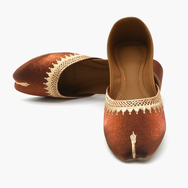 Women's Khussa - Copper, Women Pumps, Chase Value, Chase Value