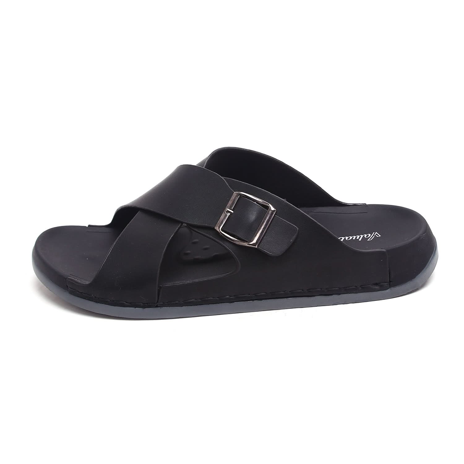 Valuable Men's Slipper - Black, Men's Slippers, Chase Value, Chase Value