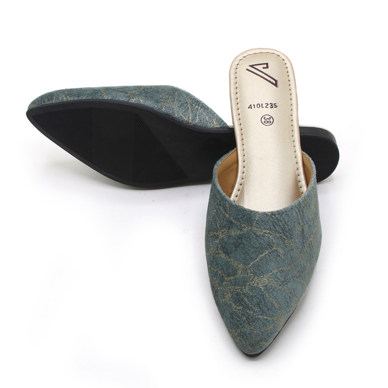 Valuable Women's Backless Pump - Light Green, Women Backless Pumps, Chase Value, Chase Value