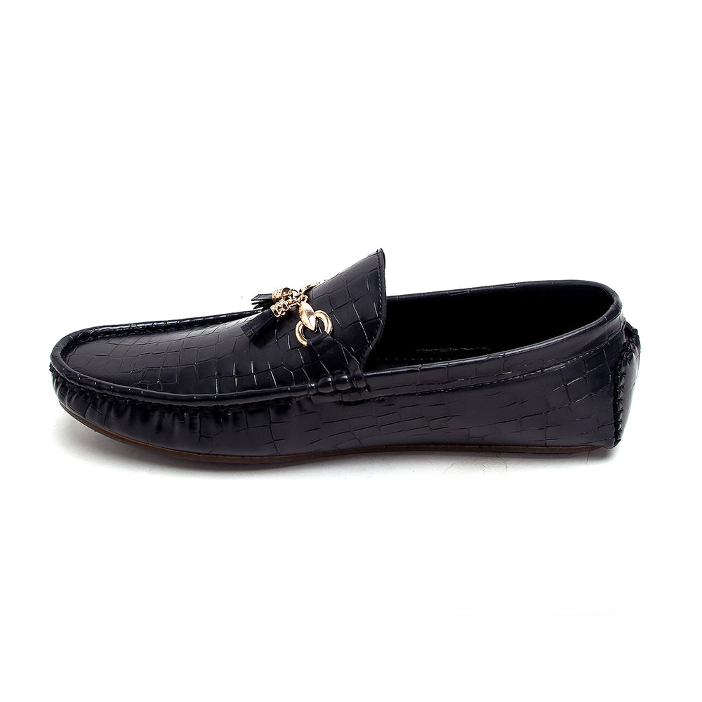 Valuable Causal Loafer 009/M383- Black, Men's Casual Shoes, Chase Value, Chase Value