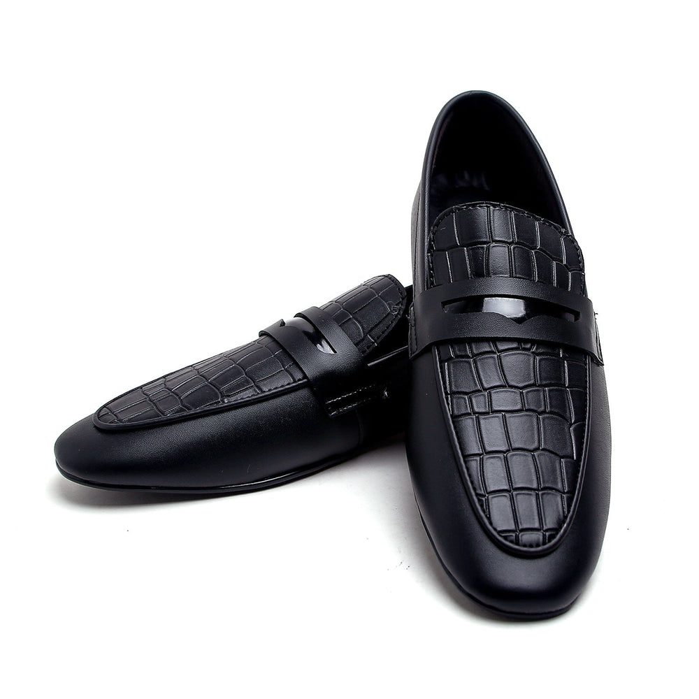 Valuable Causal Loafer 111/M387 - Black, Men's Casual Shoes, Chase Value, Chase Value