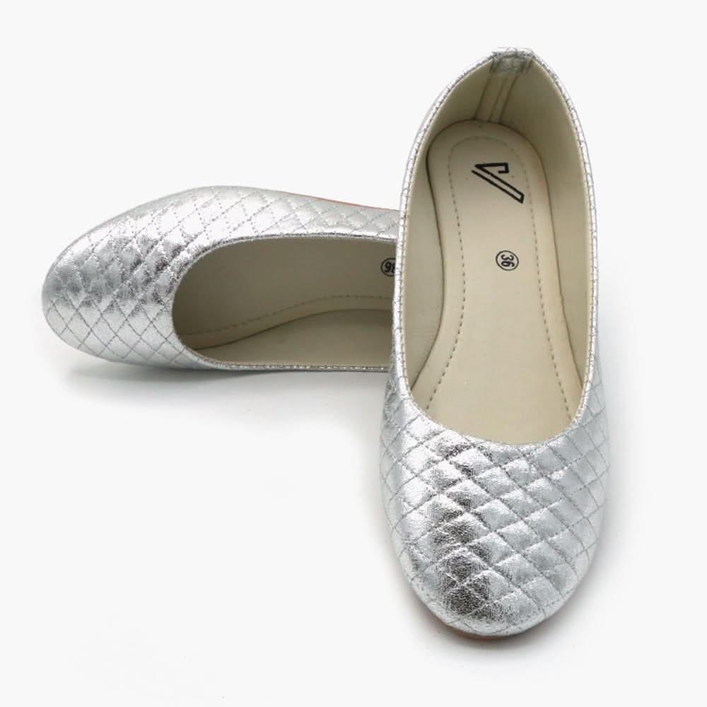 Women's Pump - Silver, Women Pumps, Chase Value, Chase Value